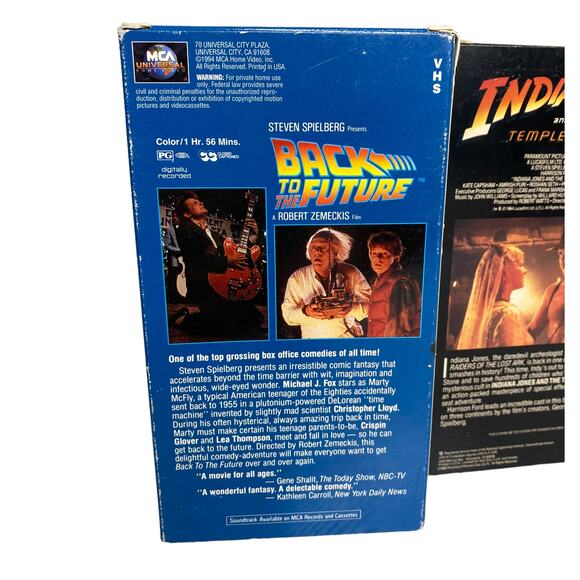 VHS Bundle- Mad Max, Indiana Jones, & Back to the Future - Picture 6 of 7